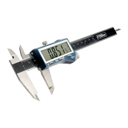 Fowler Xtra-Value Plus 0-6"/150MM Fractional XL Display Stainless Digital Caliper 54-103-006-0